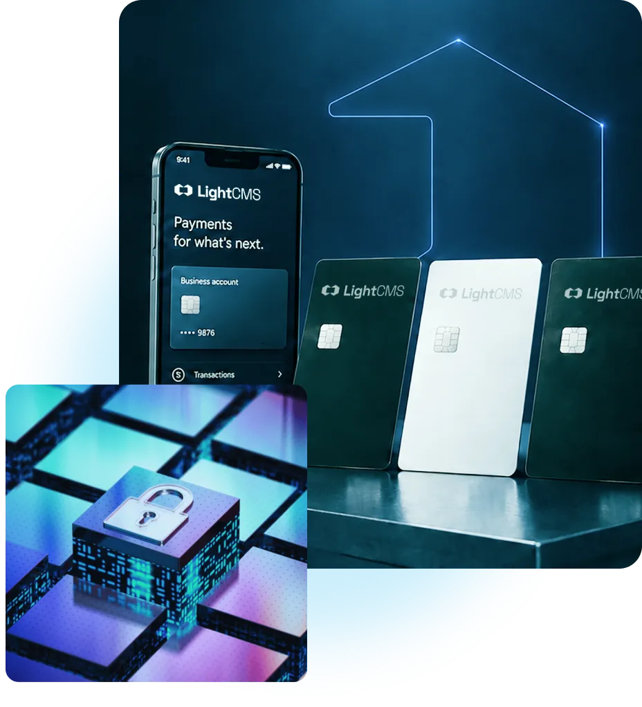 LightCMS cards and mobile payments secured by RDS